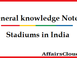 Stadiums in India-GK-Notes