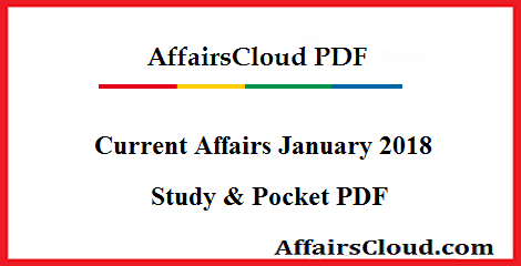 Current Affairs January 2018 PDF