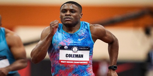Christian Coleman smashes 20-year-old 60m sprint indoor world record