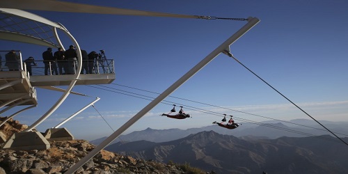 United Arab Emirates opens world's longest zip line