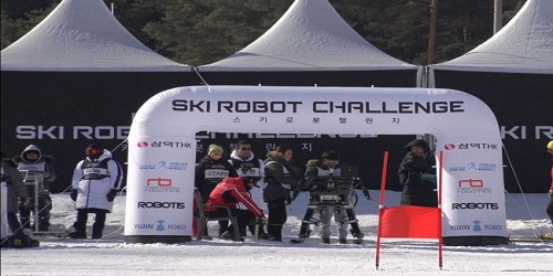 World's first robot ski competition held in South Korea