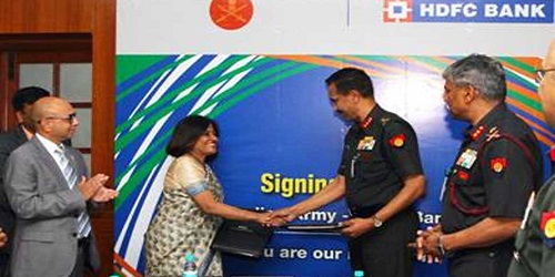 MoU between Indian Army and HDFC Bank