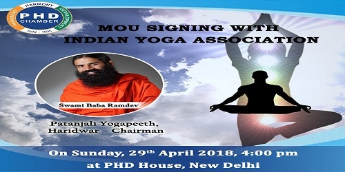 MoU signed between PHDCCI, Indian Yoga Association to promote yoga