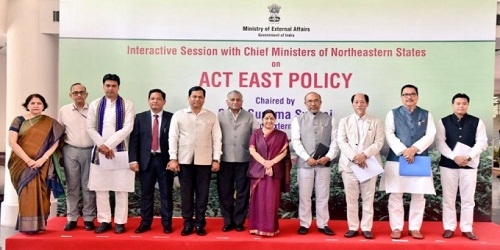 EAM’s (External Affairs Ministry) Interactive Session with the Chief Ministers of the North Eastern States on Act East Policy
