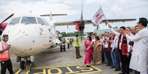 “Historic Moment “ as First Commercial Flight lands in Arunachal Pradesh