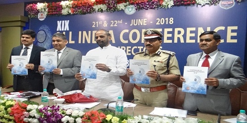 Union Minister of State for Home Affairs, Shri Hansraj Gangaram Ahir inaugurates the 2 day  19th All India Conference of Directors of Finger Prints Bureau in Hyderabad