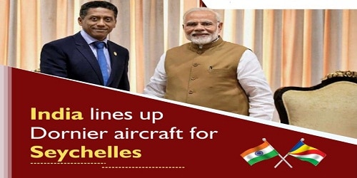 India gifts Dornier aircraft to Seychelles; To explore trilateral relations with Seychelles and France