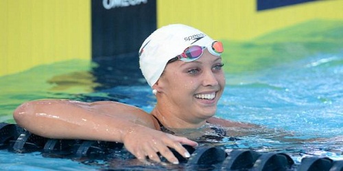 A world record of 58.00sec set by Kathleen Baker at the US Swimming Championship