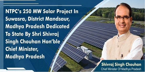 NTPC's Rs 1,500 cr worth 250 MW solar plant inaugurated by Madhya Pradesh CM