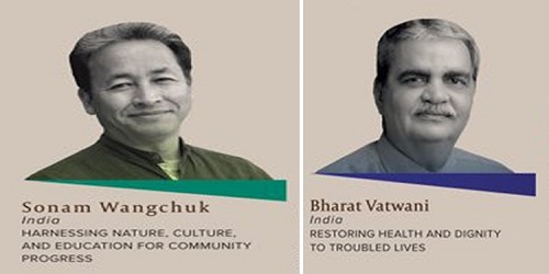 Ramon Magsaysay Award: Two Indians Bharat Vatwani and Sonam Wangchuk are among six individuals declared winners