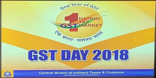 1st July 2018 celebrated as ‘GST day’, to commemorate the first year of the unprecedented reform of Indian taxation