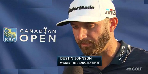Dustin Johnson won 2018 RBC Canadian Open (Golf)