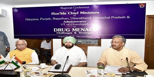 Centralised secretariat at Panchkula for 5 Northen staes and 2 UTs to tackle drug menace