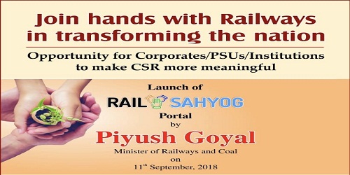 Piyush Goyal launches 'Rail Sahyog' for collaboration through CSR