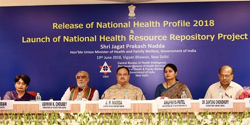 Ashwini Kumar Choubey releases analytical report of the National Health Profile-2018