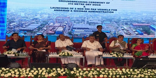 foundation for Indias largest Dry Dock at Cochin Shipyard