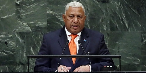 Fiji leader Voreqe Bainimarama sworn in as PM for 4 more years after winning election