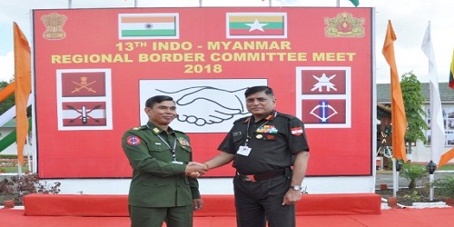 Indo-Myanmar Regional Border Committee Meet held at Mantripukhari Garrison, Imphal