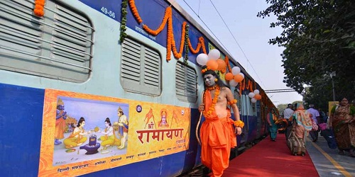 Ramayana Express flagged off from Safdarjung railway station in Delhi