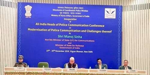 Shri Manoj Sinha inaugurates the All India Heads of Police Communication Conference held in New Delhi