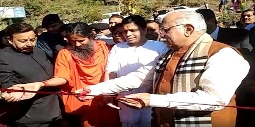 Haryana CM inaugurates Patanjali's World Herbal Forest Project in Morni Hill