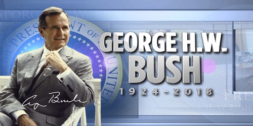 US President George HW Bush passed