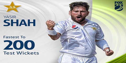 Yasir Shah becomes fastest bowler to take 200 Test wickets