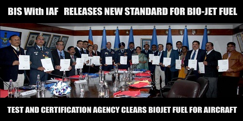 BIS in Collaboration with IAF Releases New Standard for Bio-Jet Fuel