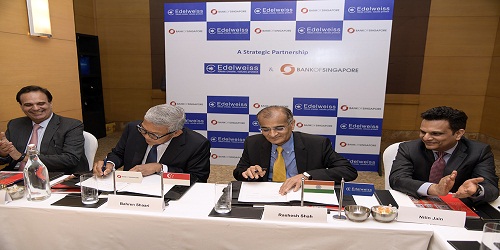 Edelweiss Group signed MoU with Bank of Singapore