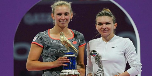 Elise Mertens beats Simona Halep to win Qatar Open