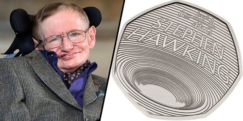 A new 50p 'black hole' coin in honour of Stephen Hawking's work