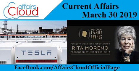 Current Affairs March 30 2019