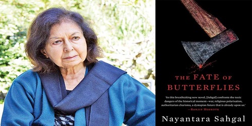 Nayantara Sahgal unveiled her new novel The Fate Of Butterflies