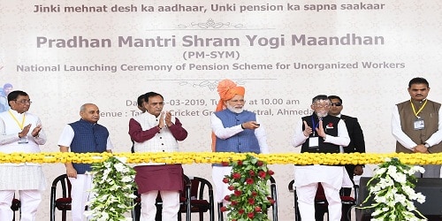 Pension scheme PM Shram Yogi Maan-dhan Yojana launched by PM