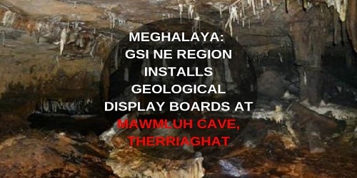 2 Geological Display Boards at Mawmluh cave, Therriaghat