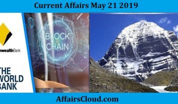 Current Affairs May 21 2019