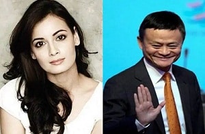 Dia Mirza and Jack Ma