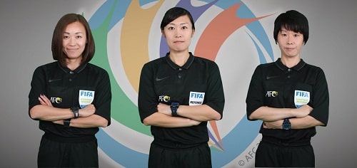 Female referee team