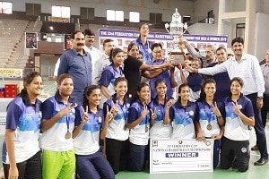 2019 Federation Cup trophies in Greater Noida