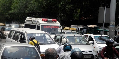 fine people with Rs 10,000 for blocking ambulances
