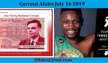 Current Affairs July 16 2019