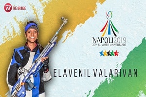 Elavenil Valarivan clinched women's 10m Air Rifle