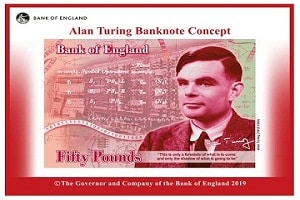UK’s new £50 pound note features codebreaker Alan Turing