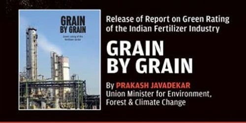 Prakash Javadekar released a report titled “Grain by Grain”
