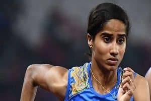 V K Vismaya wins gold in women’s 400m