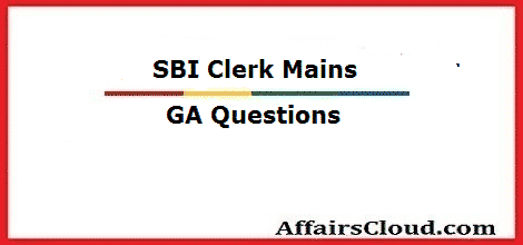 sbi-clerk-ga-questions