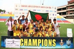 Bangladesh Krida Shiksha Prothishtan (BKSP) successfully lifts U17 Girls Subroto Cup International Football 2019 title