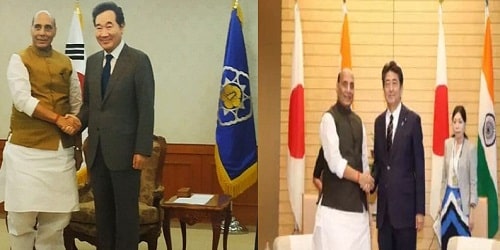 Defence Minister Rajnath Singh's visit to Japan and South Korea