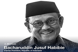 Former Indonesian president Bacharuddin Jusuf Habibie