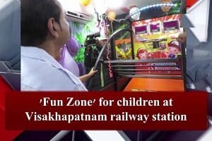 Fun zone has been set up by the Railways